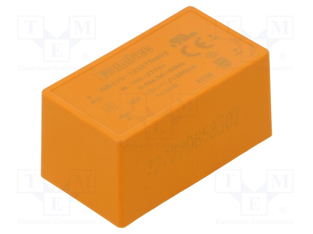 Converter: AC/DC; 15W; 85÷305VAC; Usup: 100÷430VDC; Uout: 12VDC