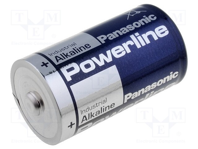 Battery: alkaline; 1.5V; D; non-rechargeable
