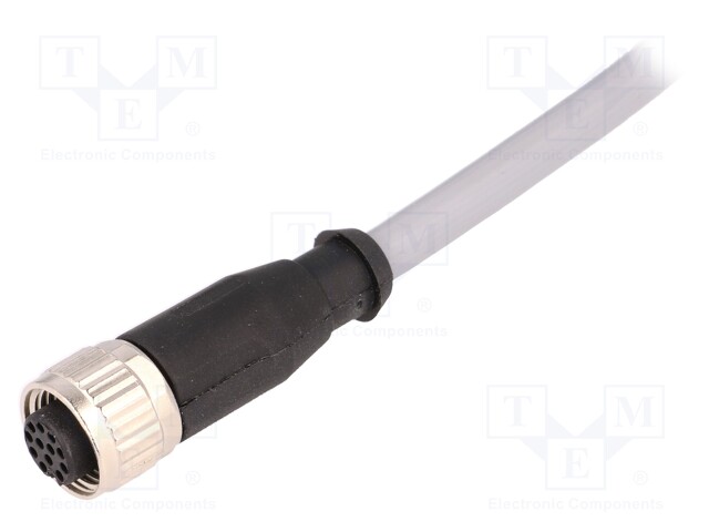 Plug; M12; PIN: 12; female; A code-DeviceNet / CANopen; 10m; cables