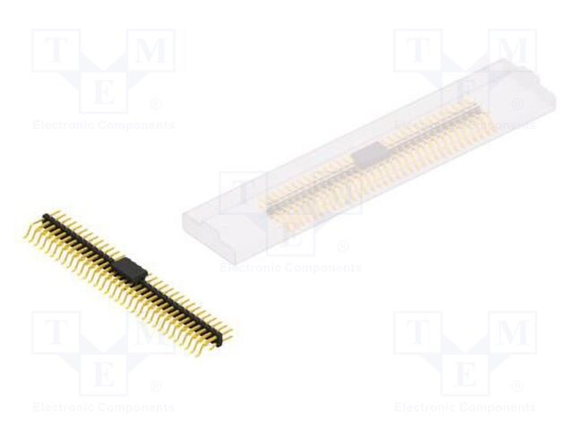 Connector: pin strips; pin header; male; PIN: 66; 2mm; SMT; 2x33