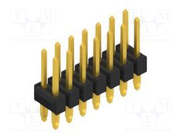 Connector: pin strips; pin header; male; PIN: 14; 2.54mm; THT; 2x7