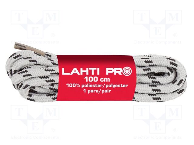 Shoelaces; grey-black; TREKKING; round; 10set; 1000mm