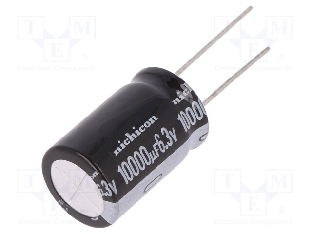 Capacitor: electrolytic; THT; 10000uF; 6.3VDC; Ø16x25mm; ±20%