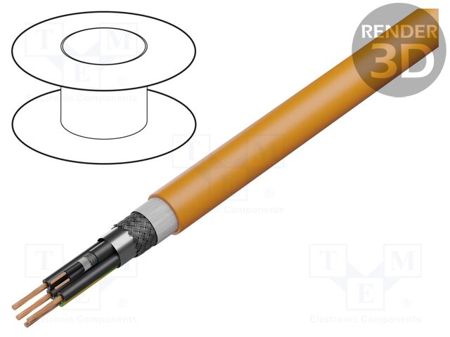 Wire: servo drive; chainflex® CF270.UL.D; 2x0.34mm2,4G0.75mm2
