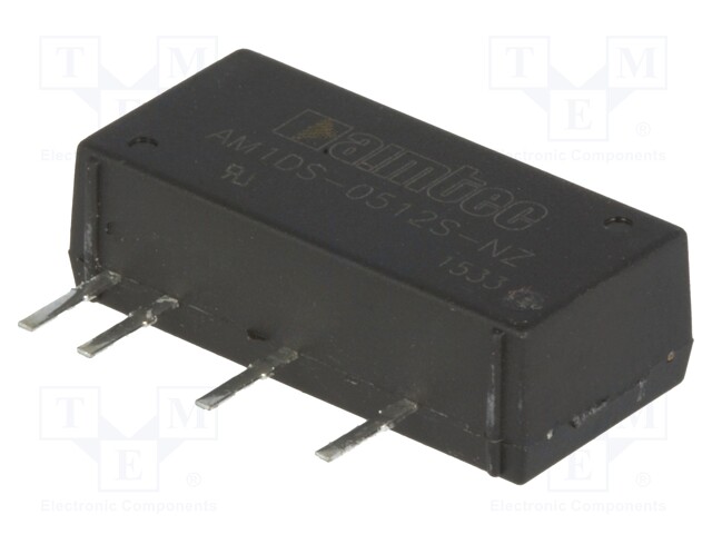 Converter: DC/DC; 1W; Uin: 4.5÷5.5V; 12VDC; Iout: 83mA; SIP7; 2.3g