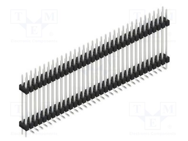 Connector: pin strips; pin header; male; PIN: 66; 2.54mm; SMT; 2x33