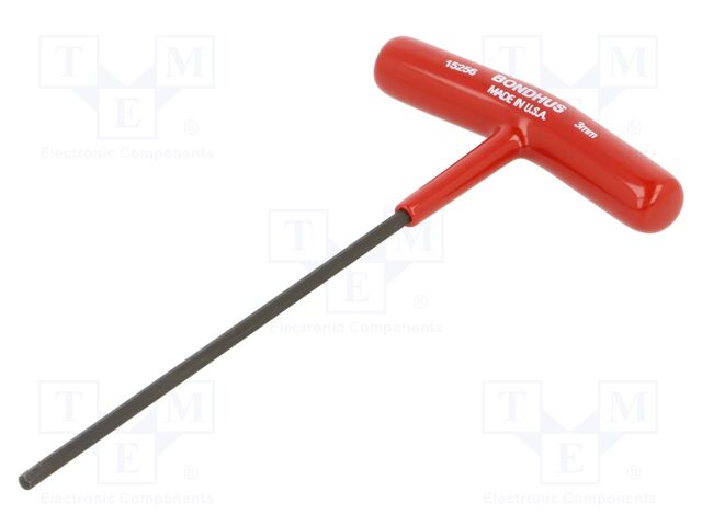 Wrench; hex key; HEX 3mm; Overall len: 152mm; ProTanium®,steel