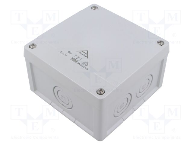 Enclosure: junction box; IP66,IP67,IP69; grey; Cover colour: grey