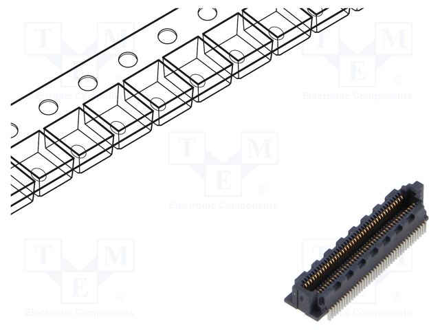 Connector: PCB to PCB; female; PIN: 40; 0.4mm; SS4; gold-plated; SMT