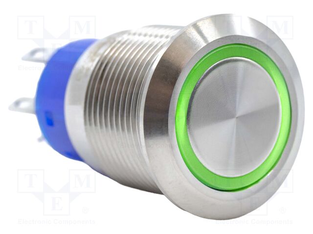 Switch: vandal resistant; SPDT; 3A/250VAC; IP67; ON-ON; green; 220V