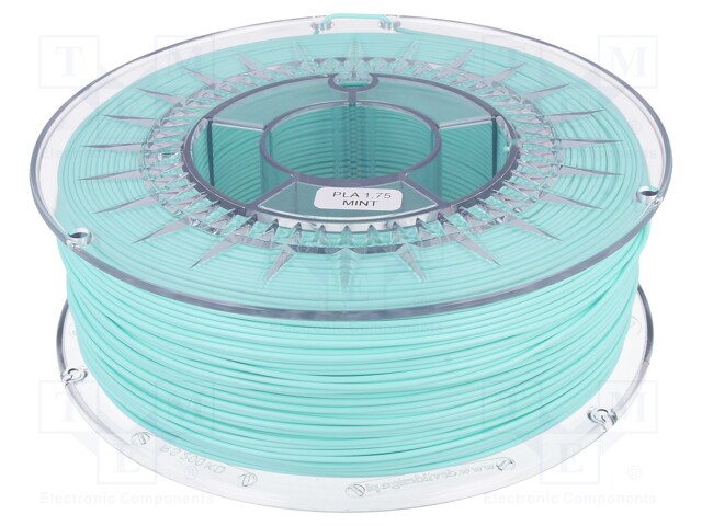 Filament: PLA; 1.75mm; mint; 200÷235°C; 1kg; ±0,05mm