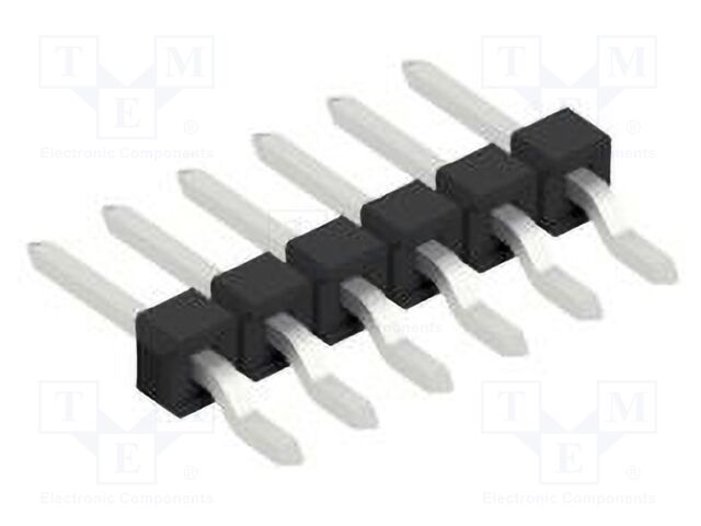 Connector: pin strips; pin header; male; PIN: 6; 2.54mm; SMT; 1x6