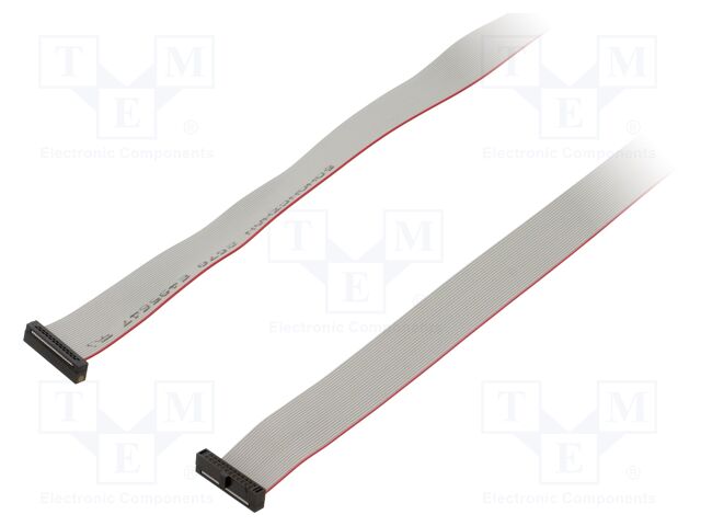 Ribbon cable with IDC connectors; Tape ph: 0.64mm; 1016mm