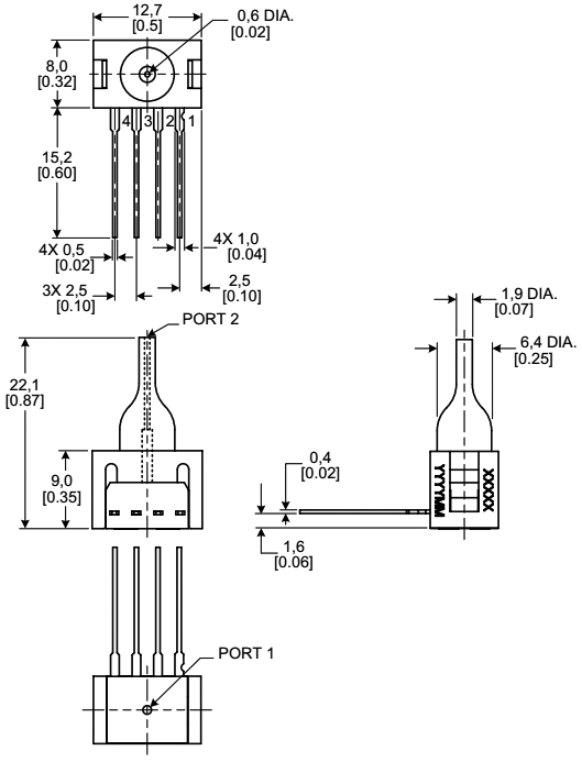 Sensor: pressure; -15÷15psi; gage; OUT: analogue; Usup: 10VDC; SIP4
