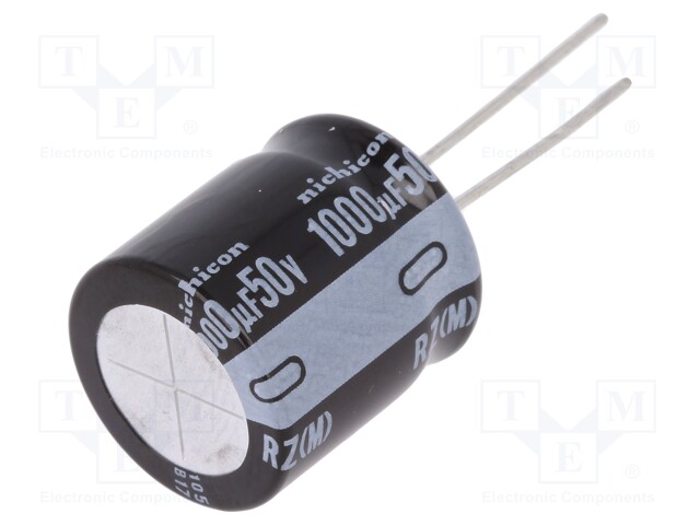 Capacitor: electrolytic; THT; 1000uF; 50VDC; Ø18x20mm; Pitch: 7.5mm