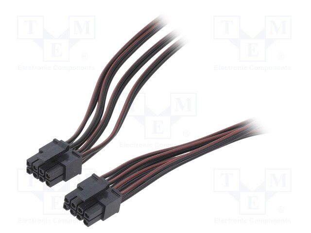 Cable; Micro-Fit 3.0; female-female; PIN: 8; 0.6m; 4A; TLYp; 0.35mm2