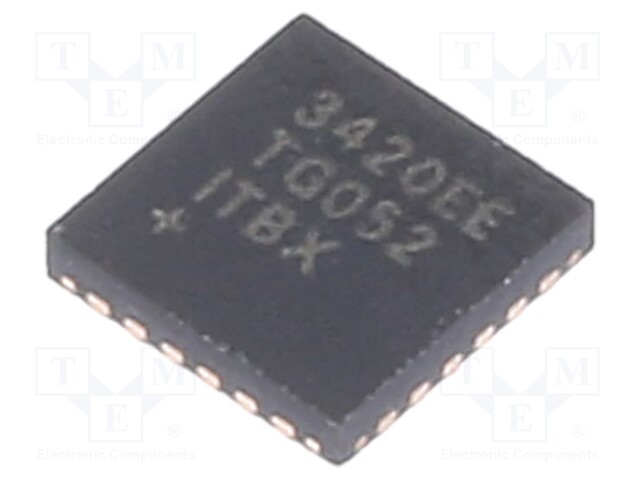 IC: USB controller; SPI,USB 2.0; 3÷3.6VDC; TQFN24-EP; 15mA