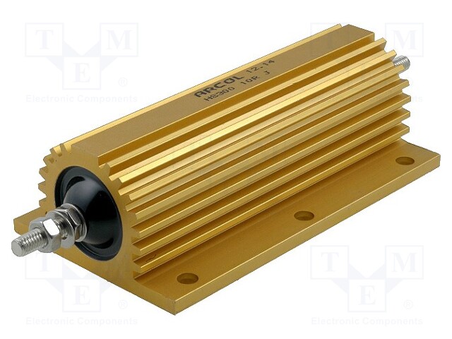 Resistor: wire-wound; with heatsink; screw; 2.2Ω; 300W; ±5%