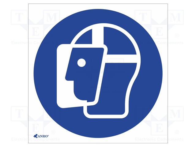 Safety sign; regulatory; Mat: PVC; W: 200mm; H: 200mm