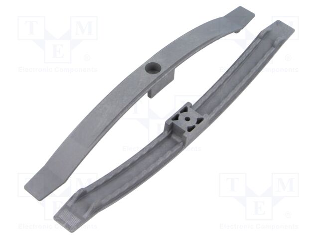 Screw mounted clamp; polyamide 6.6; grey; W: 20mm; L: 242mm; 10pcs.