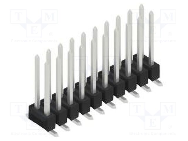 Connector: pin strips; pin header; male; PIN: 20; 2.54mm; SMT; 2x10