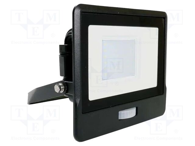 Lamp: LED flood light; 30W; 230VAC; white warm; 100°; 3000K; 25000h