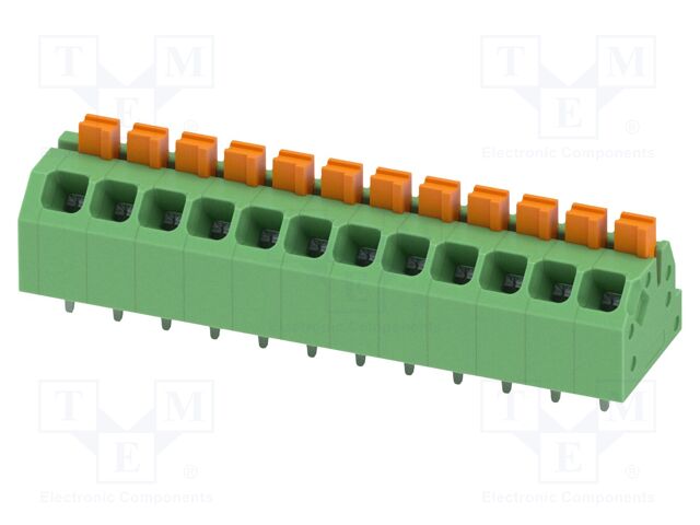 Connector: PCB terminal block; terminal; SPTAF 1; 16A; 320V; green