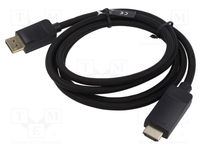 Cable; DisplayPort 1.2,HDMI 2.0; DisplayPort plug,HDMI plug