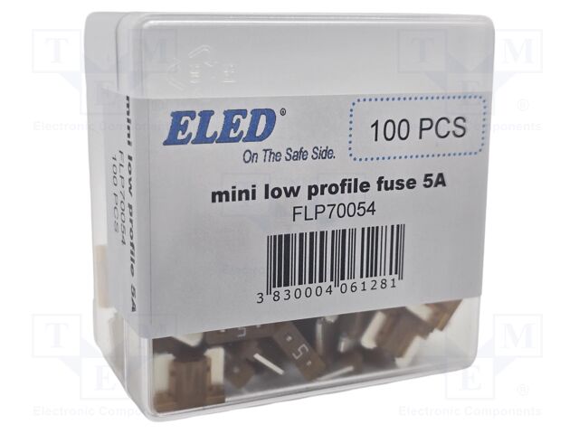 Fuse: fuse; 5A; 58VDC; automotive; 10.9mm; 10.9x3.8x8.73mm