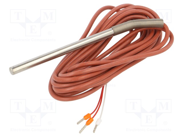 Sensor: temperature; Pt100; Body dim: Ø6x80mm; plug-in; Len: 3m