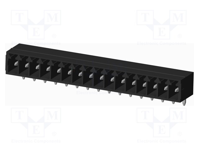 Connector: pluggable terminal block; socket; male; on PCBs