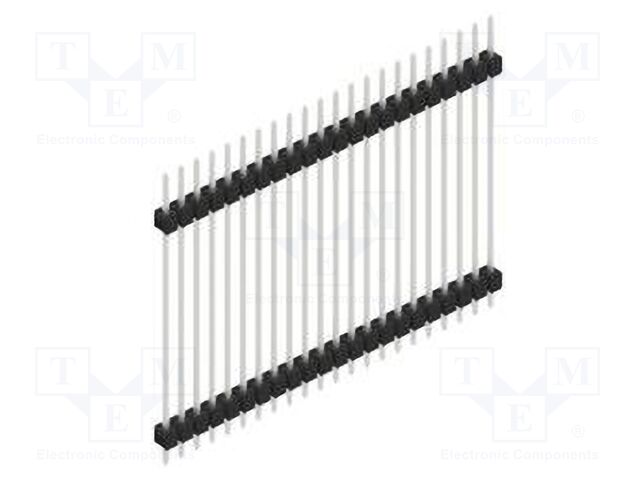 Connector: pin strips; pin header; male; PIN: 22; 2.54mm; THT; 1x22