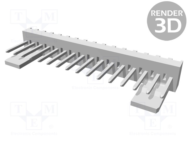 Socket; wire-board; male; KK 254; 2.54mm; PIN: 16; THT; 4A; tinned