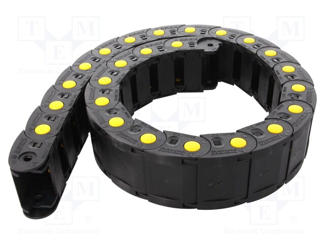 Cable chain; MEDIUM; Bend.rad: 100mm; L: 1000mm; Int.height: 25mm