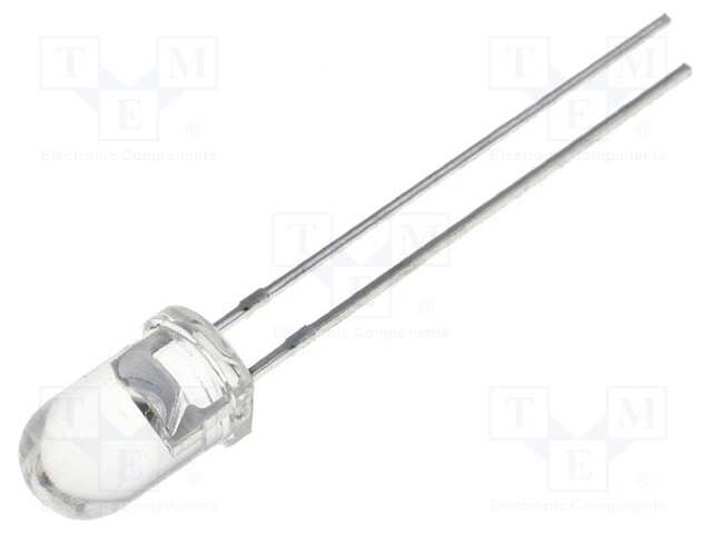 IR transmitter; 5mm; 870nm; transparent; 210mW; 24°; THT