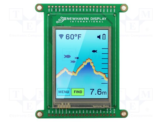 Display: TFT; 2.4"; 240x320; Illumin: LED; 69.03x85.2x8.18mm; RGB
