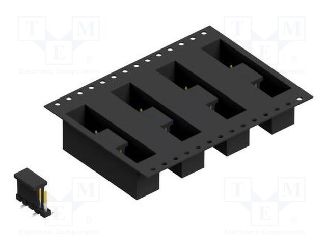 Connector: pin strips; pin header; male; PIN: 5; 2.54mm; SMT; 1x5