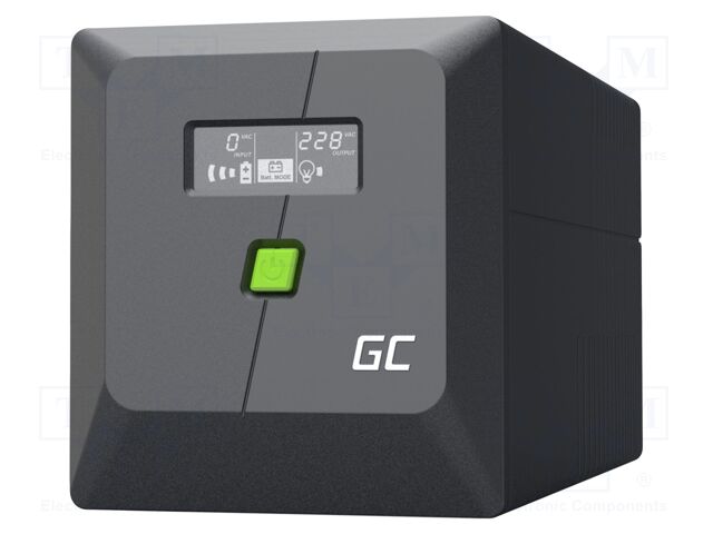 Power supply: UPS; 600W; 1kVA; 230V; 340x146x164mm; 7Ah; Ubatt: 24V