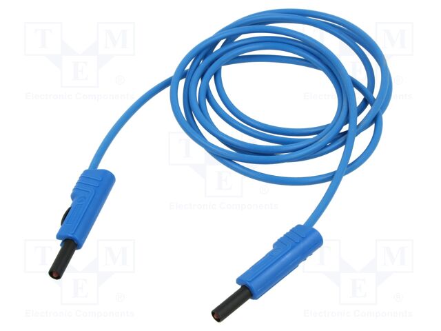 Test lead; 60VDC; 30VAC; 16A; insulated,with 4mm axial socket