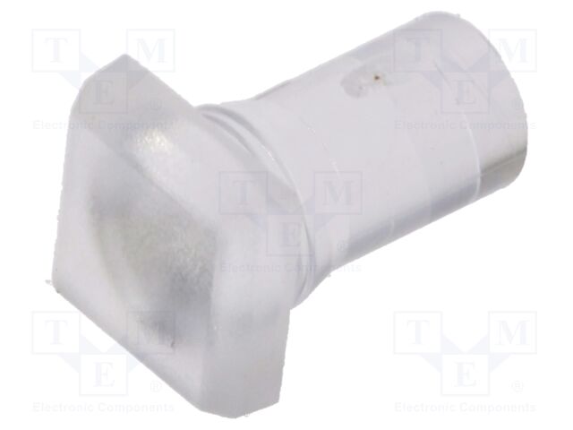 Fiber for LED; 5.8x5.8mm; L: 9.25mm; square; Front: flat; straight