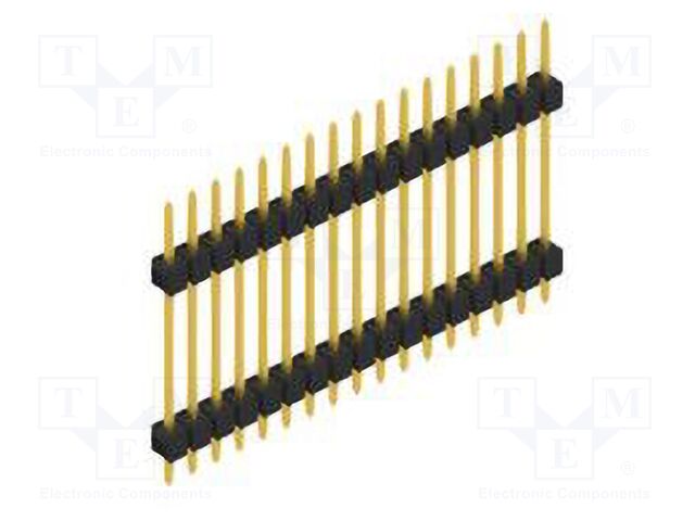 Connector: pin strips; pin header; male; PIN: 17; 2.54mm; THT; 1x17