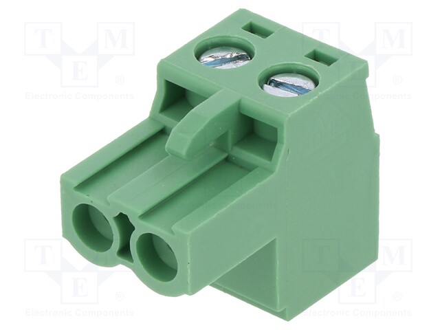 Pluggable terminal block; 5.08mm; ways: 2; straight; plug; female