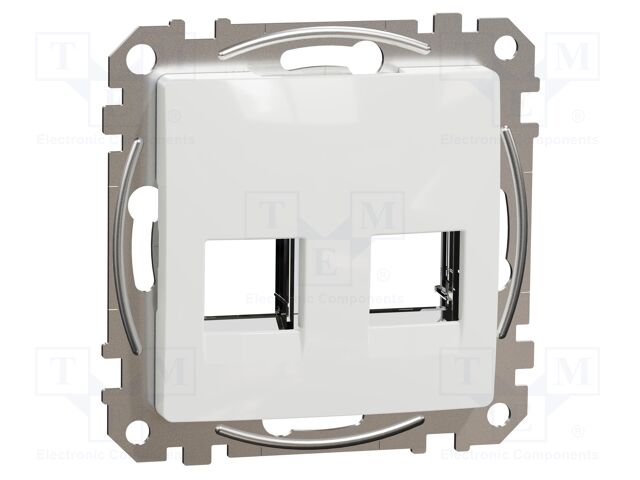 Central plate; IP20; plaster embedded; white; Illumin: none