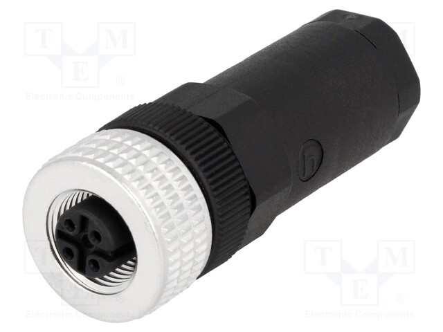 Plug; M12; PIN: 4; female; A code-DeviceNet / CANopen; for cable