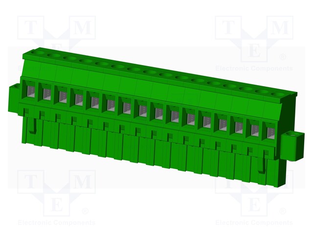 Connector: pluggable terminal block; plug; female; angled 90°