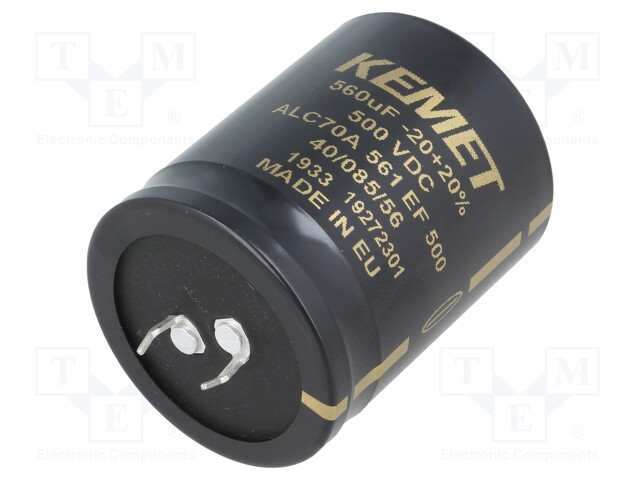 Capacitor: electrolytic; 560uF; 500VDC; ESR: 370mΩ; SNAP-IN; ±20%