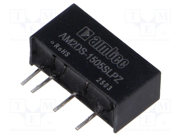 Converter: DC/DC; 2W; Uin: 13.5÷16.5V; Uout: 5VDC; Iout: 400mA; SIP7