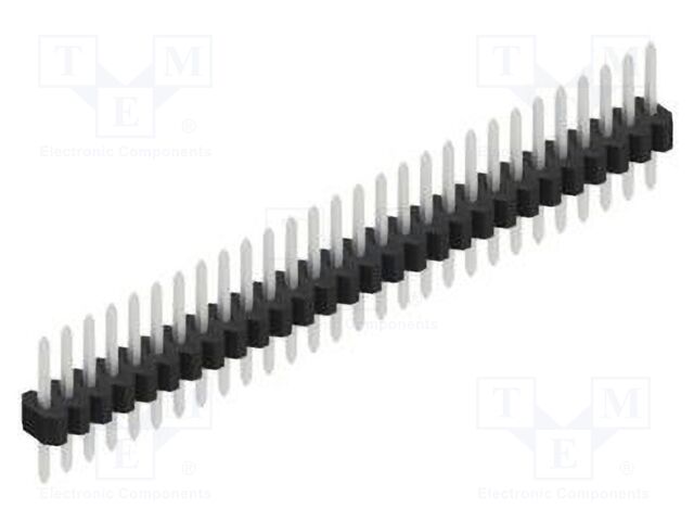 Connector: pin strips; pin header; male; PIN: 28; 1.27mm; THT; 1x28