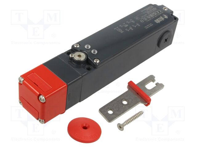 Safety switch: bolting; FG; NC x2 + NO; IP67; metal; black,red