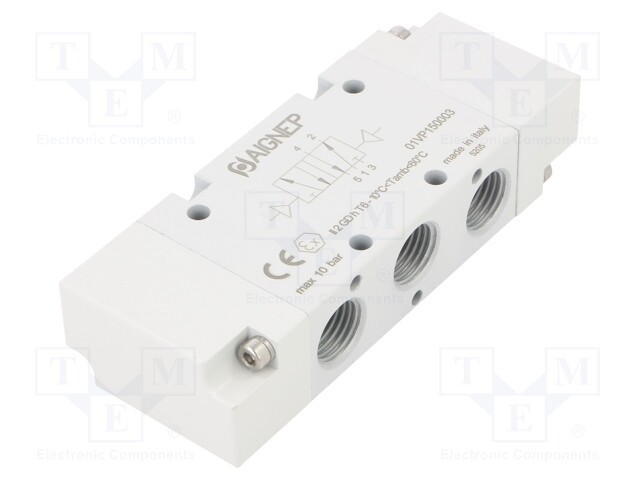 Pneumatic valve; 5/2 bistable; G 1/4"; Pressure: 0÷10bar